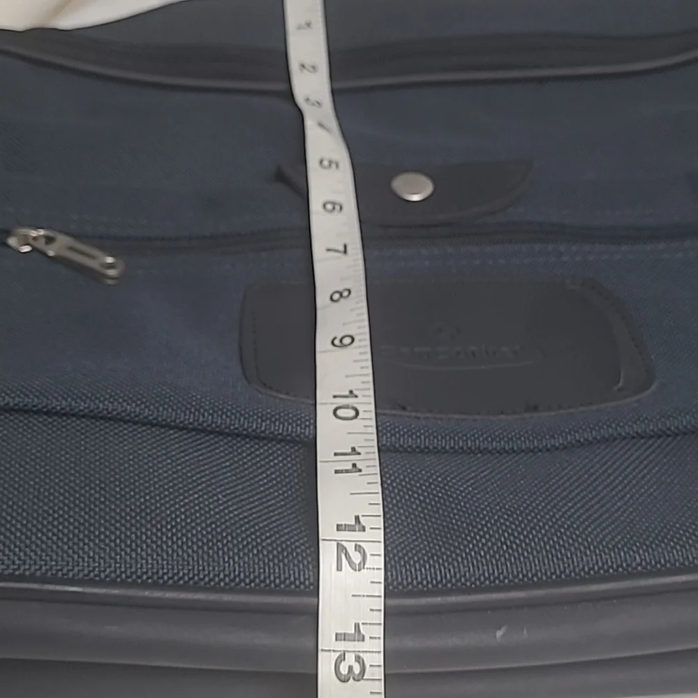 VINTAGE SANSONITE BLUE TRAVEL LAPTOP SHOULDER BAG